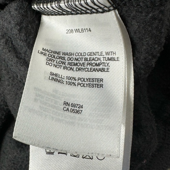 Columbia Women’s Fleece Full Zip Mock Neck Chest Logo Jacket Black Sz XL Q6 - Picture 5 of 5